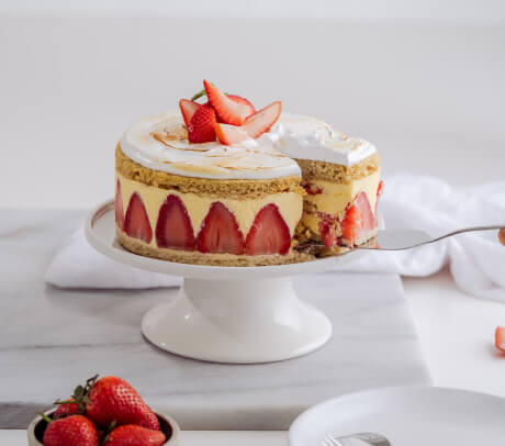 Pastel de fresas